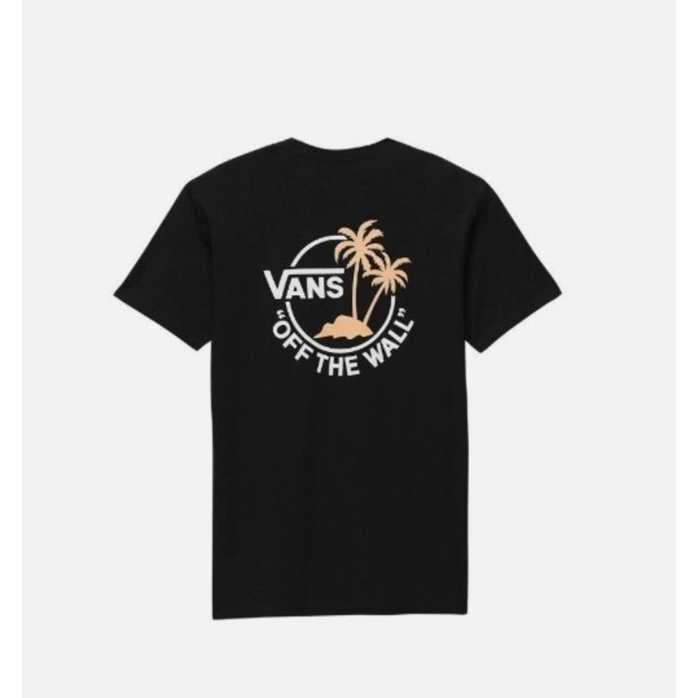 Vans Classic Mini Dual Black Graphic T-Shirt Palm Tree Mens XXL VN0A7SMYDAF